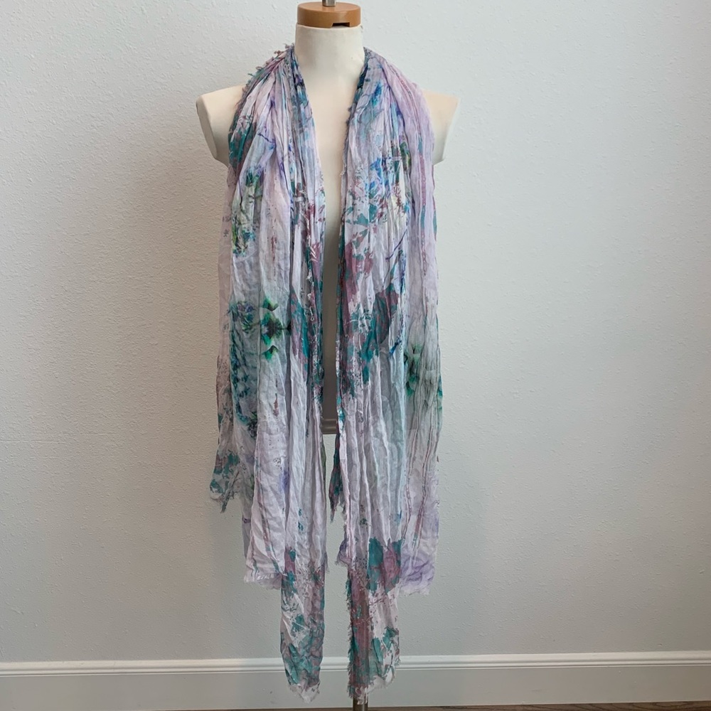 Mangrove watercolor scarf